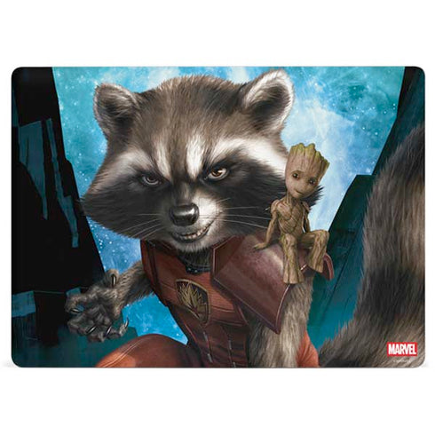 Marvel Rocket and Baby Groot Cosmic Bond Surface Laptop 2 Skin